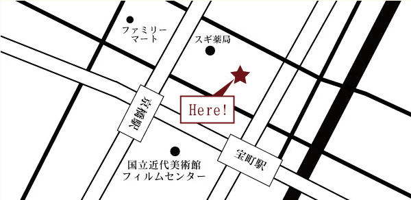 東京店の地図